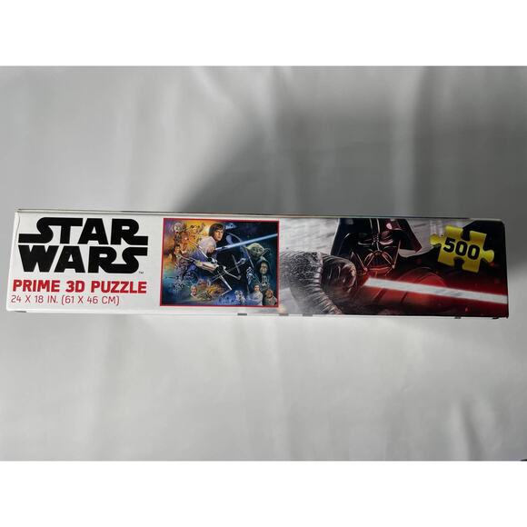 Disney Star Wars Original Trilogy Prime 3D Puzzle Luke Vader 500 Piece 24x18 NEW - Picture 3 of 7